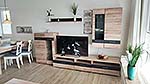 Wohnwand mit gro�em TV
